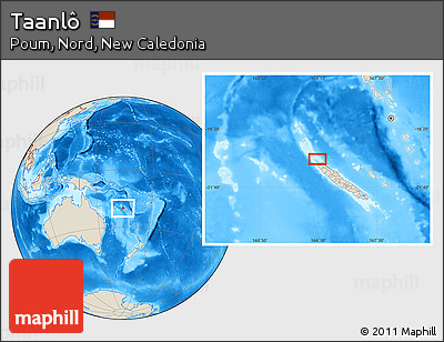 Shaded Relief Location Map of Taanlô