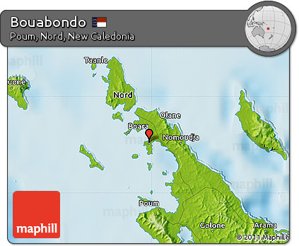 Physical Map of Bouabondo