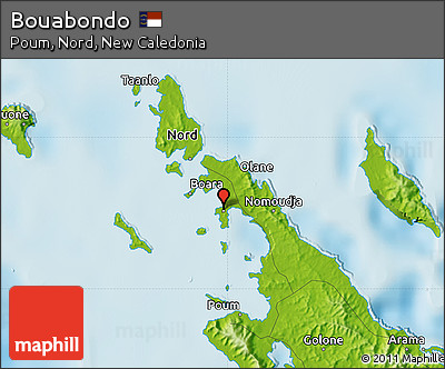 Physical Map of Bouabondo