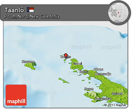 Physical Panoramic Map of Taanlô