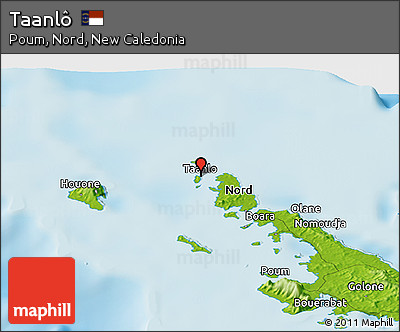 Physical Panoramic Map of Taanlô