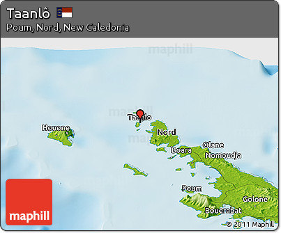 Physical Panoramic Map of Taanlô
