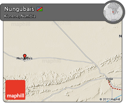 Shaded Relief 3D Map of Nungubais