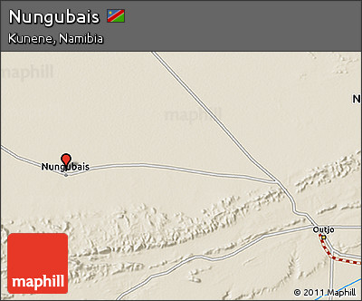 Shaded Relief 3D Map of Nungubais