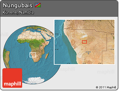 Satellite Location Map of Nungubais