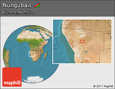 Satellite Location Map of Nungubais