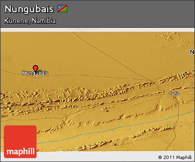 Physical Panoramic Map of Nungubais