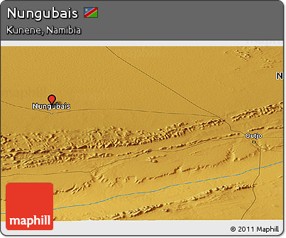 Physical Panoramic Map of Nungubais