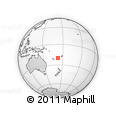 Outline Map of the Area around 20° 2' 43" S, 172° 37' 30" E, rectangular outline