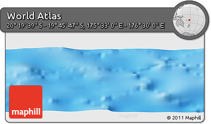 Physical Panoramic Map of the Area around 20° 2' 43" S, 176° 1' 30" E