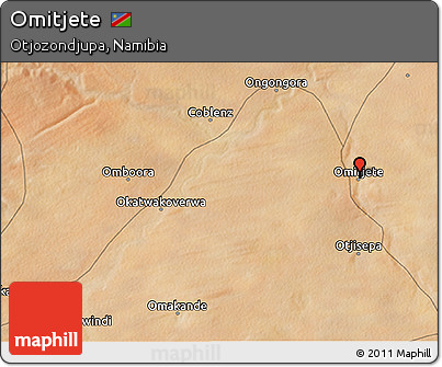 Satellite 3D Map of Omitjete