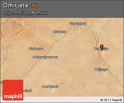 Satellite 3D Map of Omitjete