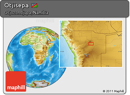 Physical Location Map of Otjisepa