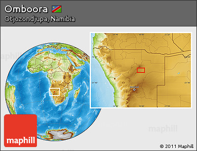 Physical Location Map of Omboora