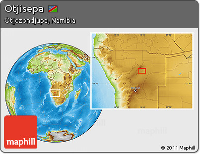 Physical Location Map of Otjisepa