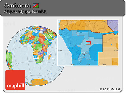 Political Location Map of Omboora