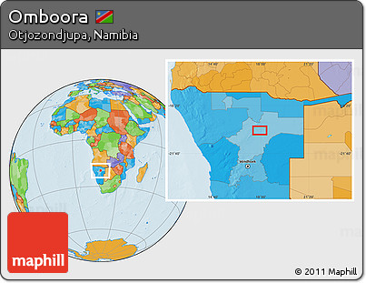Political Location Map of Omboora