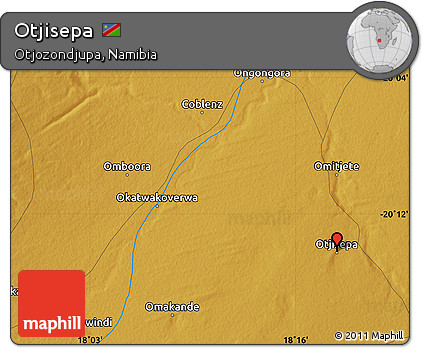 Physical Map of Otjisepa