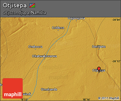 Physical Map of Otjisepa