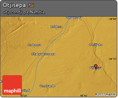 Physical Map of Otjisepa