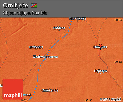 Political Map of Omitjete