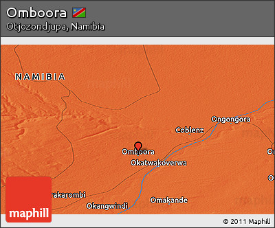Political Panoramic Map of Omboora