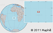 Gray Location Map of the area around 20° 2' 43" S, 1° 37' 30" W