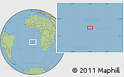 Savanna Style Location Map of the area around 20° 2' 43" S, 1° 37' 30" W