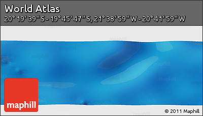 Physical Panoramic Map of the Area around 20° 2' 43" S, 21° 10' 29" W