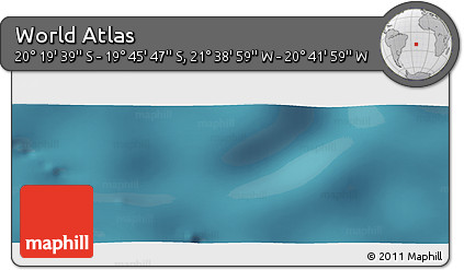 Satellite Panoramic Map of the Area around 20° 2' 43" S, 21° 10' 29" W