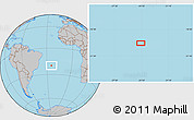 Gray Location Map of the area around 20° 2' 43" S, 24° 34' 30" W