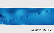 Shaded Relief Panoramic Map of the area around 20° 2' 43" S, 24° 34' 30" W