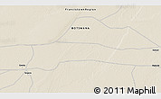 Shaded Relief 3D Map of Gweta