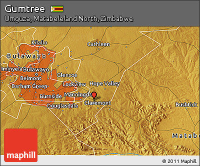 Physical 3D Map of Gumtree