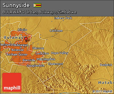 Physical 3D Map of Sunnyside