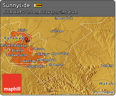 Physical 3D Map of Sunnyside