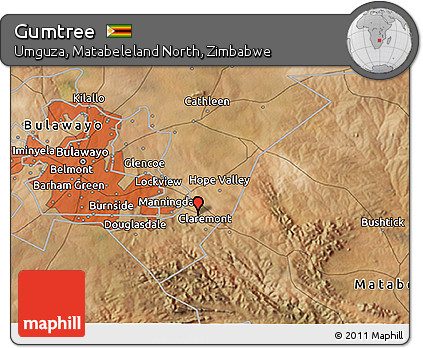 Satellite 3D Map of Gumtree