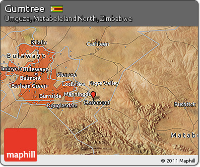 Satellite 3D Map of Gumtree