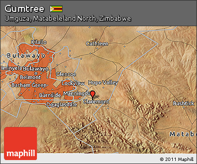 Satellite 3D Map of Gumtree
