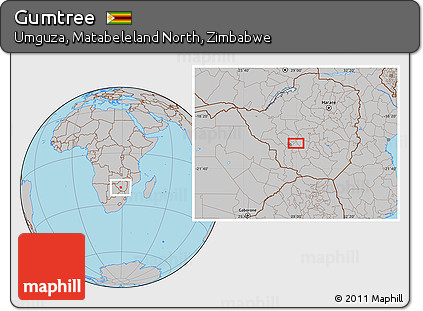 Gray Location Map of Gumtree