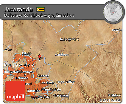 Satellite Map of Jacaranda