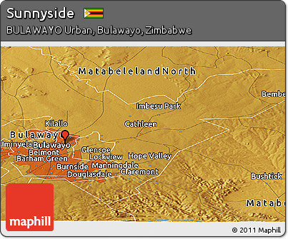 Physical Panoramic Map of Sunnyside