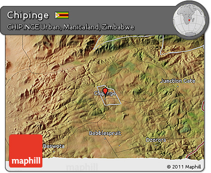 Satellite 3D Map of Chipinge