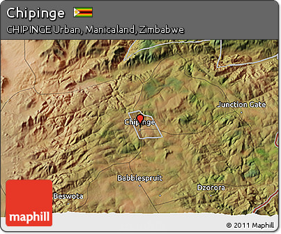 Satellite 3D Map of Chipinge