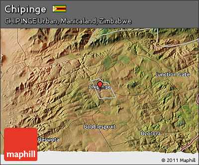Satellite 3D Map of Chipinge