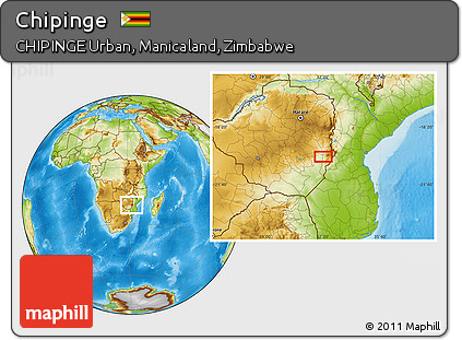 Physical Location Map of Chipinge