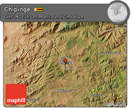 Satellite Map of Chipinge