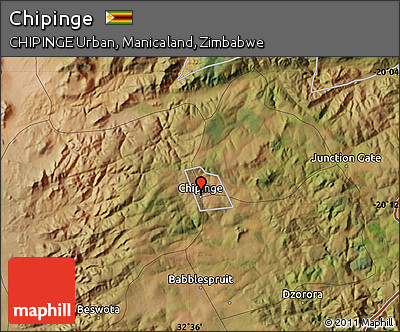 Satellite Map of Chipinge