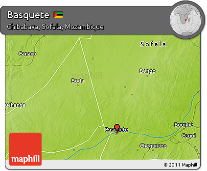 Physical 3D Map of Basquete