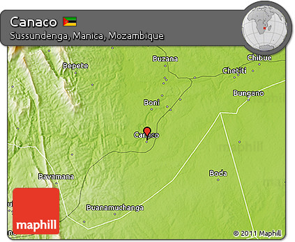 Physical 3D Map of Canaco
